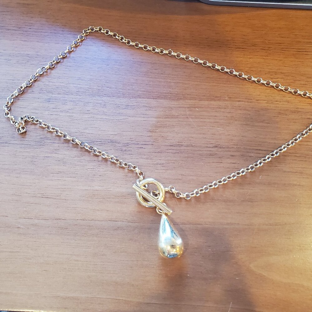 SOKO Jewelry Maxi Dash Pendant Necklace in Gold